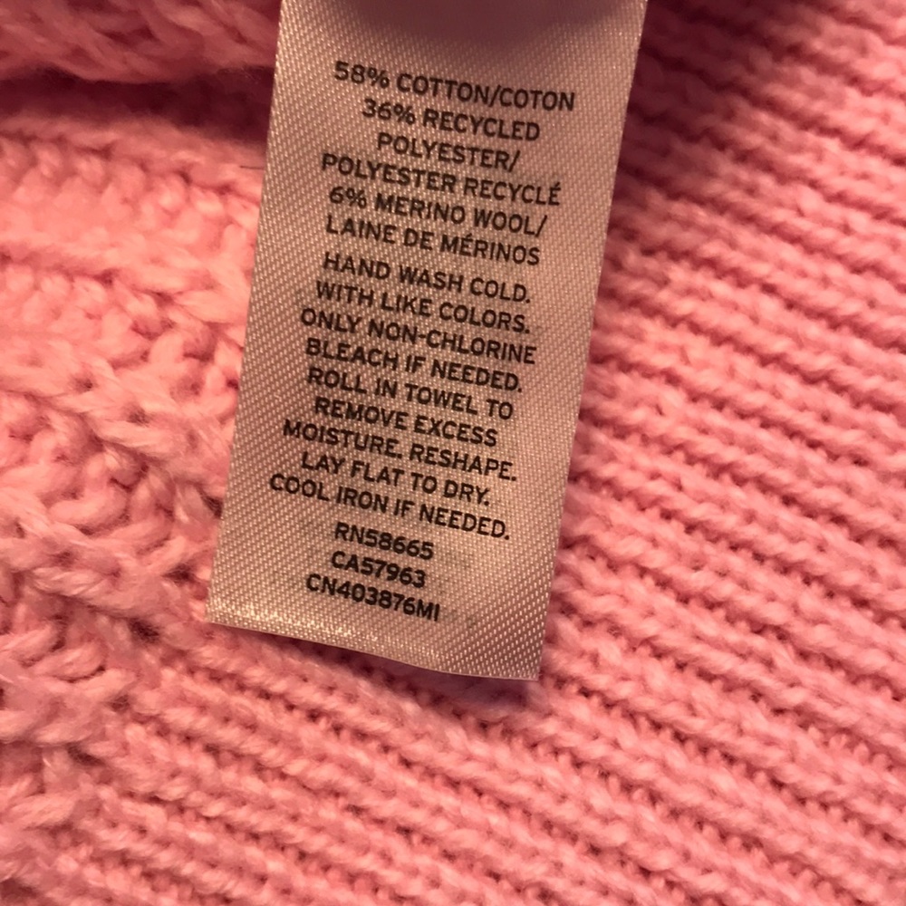 SOLD Caslon Pink Cuffed Sleeve Sweater Small - Picture 7 of 8